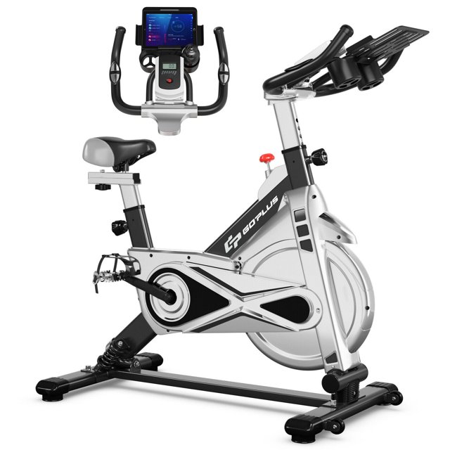 Vélo d'Exercice Stationnaire d'Intérieur Goplus avec Grand Support