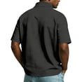 thumbnail image 4 of Kixjoy 2026 America's 250th Anniversary Shirt Casual Collared Short Sleeve T-Shirt Quarter Zip American Flag Print Tshirt Lightweight Cozy Summer Outfits, Black XL, 4 of 4