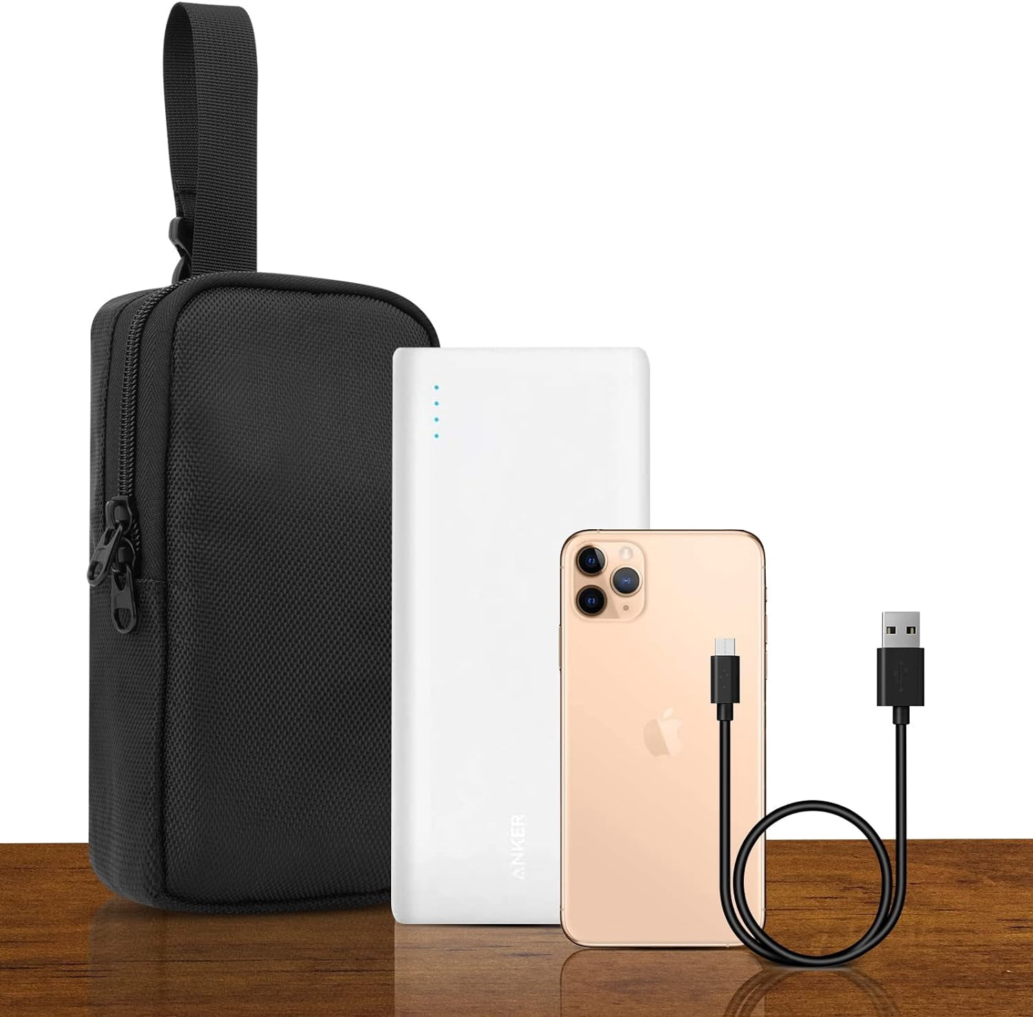 HRTGFD-Travel Case for Anker PowerCore 26800mAh, RAV Power 26800/20100/20000mAh, ROMOSS 30000mAh External Battery Pack