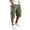 Mint Green #029, variant on Cargo Shorts for Men Relaxed Fit Outdoor Knee Length Camo Shorts Drawstring Hiking Short with Pockets, XL