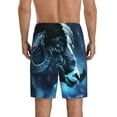 thumbnail image 6 of KLL Celestial Ram Night Sky for Men's 1-Pack Shorts,Sleep Pajama Shorts for Men Soft Pj Shorts Men's Pajama Bottoms Sleepwear -4X-Large, 6 of 7