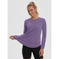 thumbnail image 4 of Rosvigor Womens Workout Tops Long Sleeve Tee Shirts Comfy Athletic Shirts Loose Womens Activewear Tops for Gym Running Yoga, 4 of 7