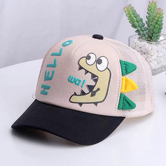 Sombrero de protección solar Niñas Primavera Verano Dibujos animados Niños Hip Hop Niños Sombreros y gorras Gorras de béisbol Sombrero para niños pequeños Bebé 2-8 años RedAdjustable Gao Jinjia LED