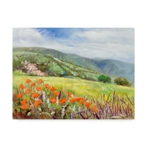 Trademark Fine Art 'Blooming Poppy 1' Canvas Art by Li Bo
