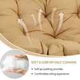 thumbnail image 6 of Waterproof 2-Seater Swing Egg Chair Cushion Replacement [Cushion Only] Double Swing Chair Cushion Waterproof Thicken Hanging Basket Seat Cushion 2 Seater Chairs Cushions for Outdoor, 6 of 8