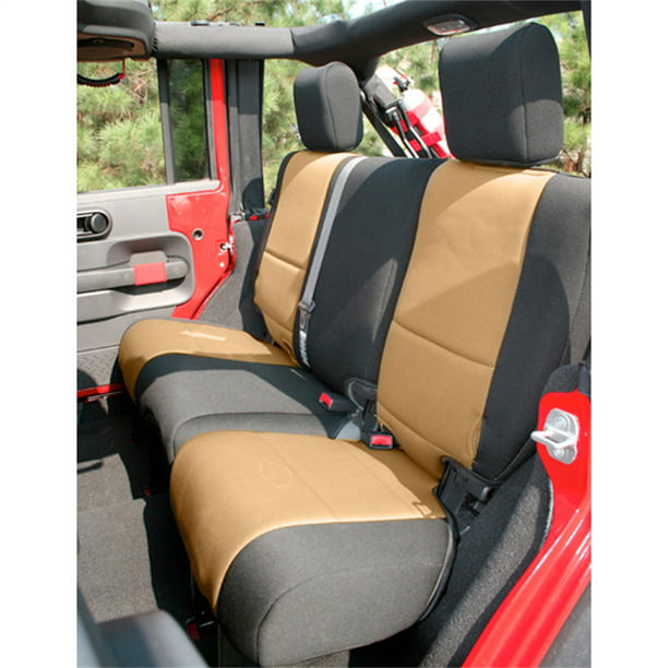 Rugged Ridge 13264 04 Seat Cover Rear Neoprene 07 18 Jeep Wrangler Jku Com - 2007 Jeep Wrangler Towel Seat Covers