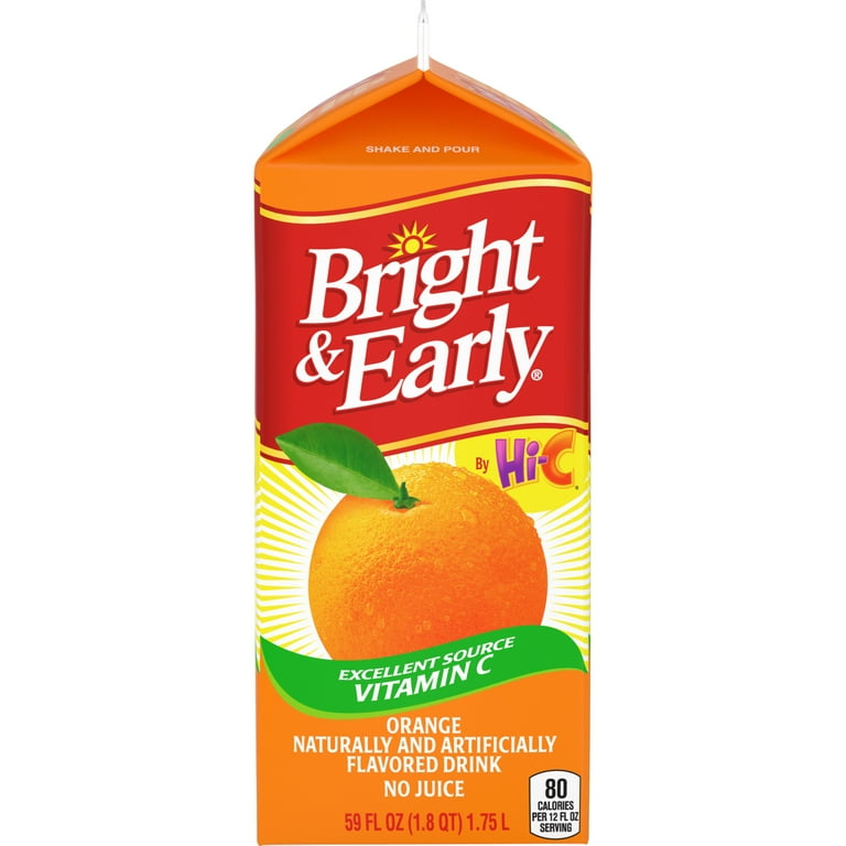 Bright And Early Orange Flavored Drink with Vitamin C 59 fl oz Walmart