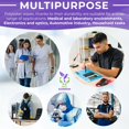 thumbnail image 6 of White 1-Ply 100% Polyester Cleanroom Wipes, 9 x 9 Inches. Pack of 1500 Non-Scratch Lint Free Wipes for Cleaning. Knit-Clean Absorbent Cleaning Wipes for Solvents, 6 of 8