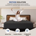 thumbnail image 3 of Mokiiya 14 inch Full Mattress Gel Memory Foam Pocket Innerspring Hybrid Mattress In a Box Medium Firm, Pressure Relief, 3 of 8