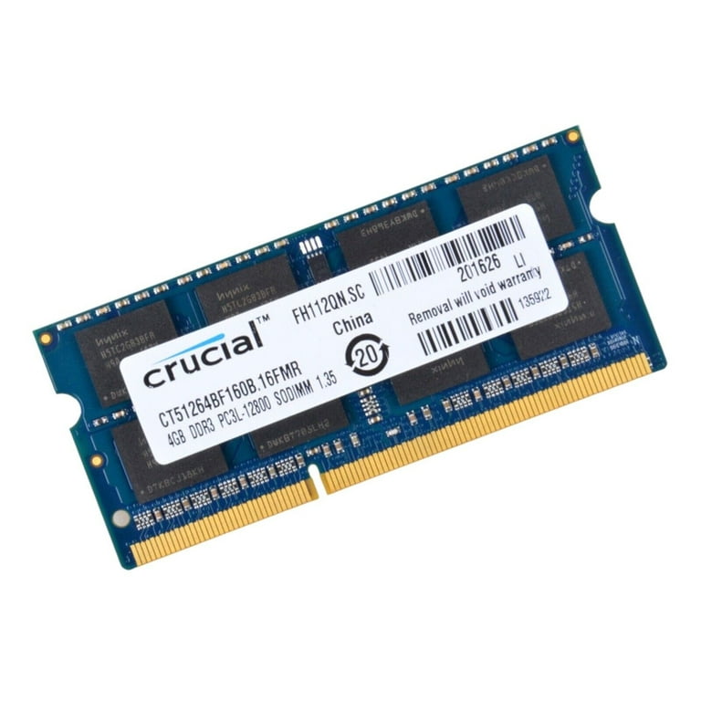 Crucial 8gb Ddr3l 1600 Ddr3 12800 Sodimm Crucial 8GB (2x 4GB )Kit