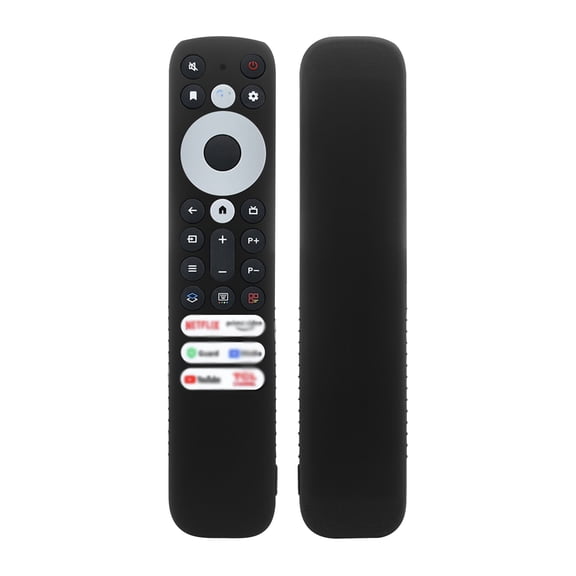 Silicone Remote Control Cover Case with Lanyard for TCL RC902V FMR1 Voice Remote, Anti-Slip Full Protective Skin for Television Remote, Glow in The Dark Options Available