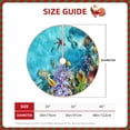 thumbnail image 2 of Sikiie Corals and Tropical Fish Nativity Christmas Tree Skirt, Jesus Christian Winter Holiday Tree Mat Decoration(30-48IN)30", 2 of 6