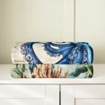 thumbnail image 2 of Erosebridal Kids Octopus Flannel Blanket, Retro Map Sherpa Throw, Nautical Ocean decor, 2 of 5