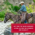thumbnail image 3 of 2-Piece Saddle Strings Handy Pack, Top Grade Strong Latigo Leather, Stylish Pliable Horse Saddle Accessories, 1/2" x 72", Burgundy, 3 of 5
