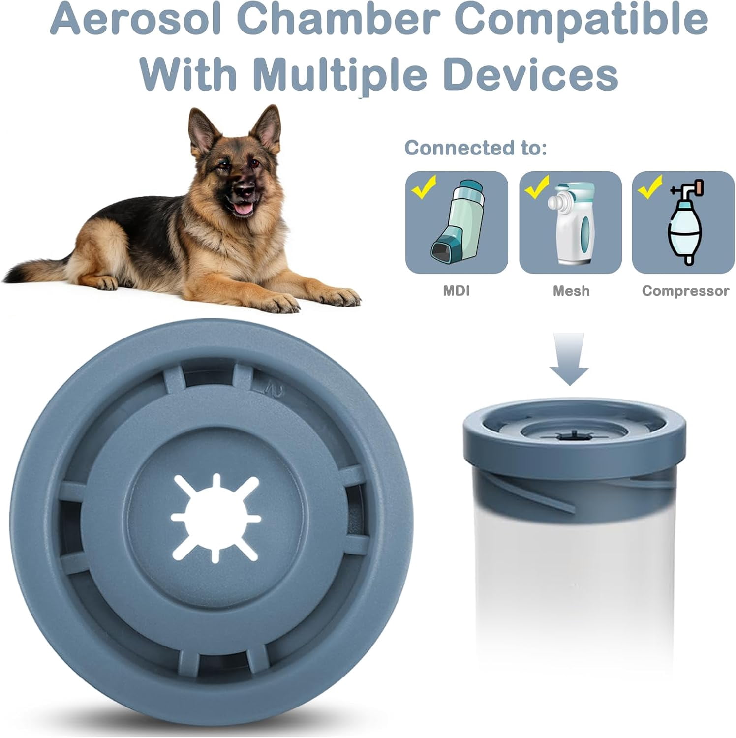 Spacer for Large Dog,Gray