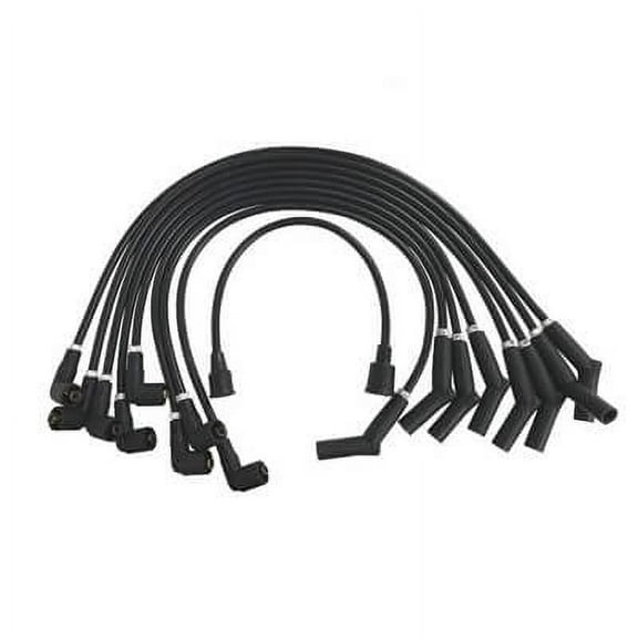 Scott Drake C5OZ-12259-BK8 289-302 8mm Ford Logo Ignition Wires Black