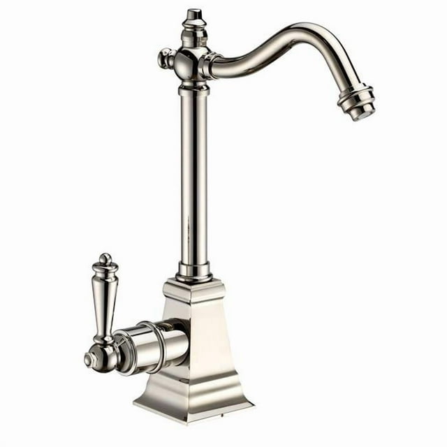 Whitehaus Collection WHFH-H2011-PN Robinet à Eau Chaude Instantané Point d'Utilisation - Nickel Poli