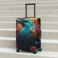 thumbnail image 4 of Cauagu Colorful Flower Bird Print Travel Luggage Cover,Travel Dust-proof Suitcase Cover Softside Suitcase Protector for 18-32inch,Not Included Suitcase, 4 of 8