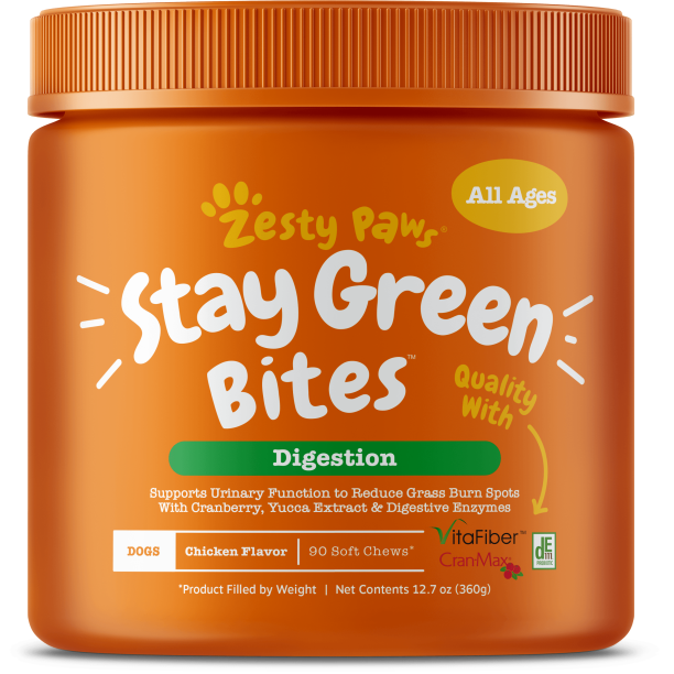 Zesty Paws Grass Defense Stay Green Bites Digestive & Immune Health