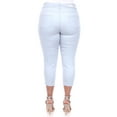thumbnail image 3 of White Mark Women's Plus Size Capri Jeans, 3 of 6