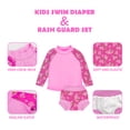 thumbnail image 7 of BIG ELEPHANT 2-Pack Unisex Long-Sleeve Swimwear with UPF 50+ Sun Protection and Built-in Swim Diapers for Babies and Toddlers, Sizes XS-XXL, 7 of 7