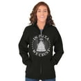 thumbnail image 3 of In Pizza We Crust Funny Food Pun Unisex Fleece Graphic Zip Up Hoodie Brisco Brands 2X, 3 of 5