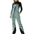 thumbnail image 2 of QATAINLAV Unisex Ski & Snow Bib Overall Winter Insulated Waterproof Snowboard Jumpsuits Adjustable Onesie Snowsuit with Pockets Green, 2 of 8