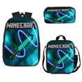 thumbnail image 1 of My World Fun School Bag Three-piece Set, Unisex School Adjustable Backpack-week, 1 of 4