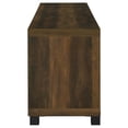 thumbnail image 6 of Homestock French Fabulous Rectangular TV Console 78.75x15.5x21 - Glass Doors, Adjustable Shelves, Dark Pine, 85" TV Max, 300 lbs Capacity, 6 of 6