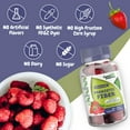 thumbnail image 5 of Health Supplied Fiber Prebiotic Gummies Sugar Free, Keto Friendly | Gut Cleansing, Constipation Relief | Natural Berry Flavor, 5 of 7