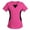 Hot Pink, variant on Staron Women V-Neck Short Sleeve Color Block Patchwork Blouse Casual Loose Tunic Top, Light Blue M