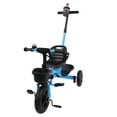 thumbnail image 3 of Push Handle Kids Tricycles Kids Balance Bike, Christmas & Birthday Gift for Boy & Girl, Blue, 3 of 9