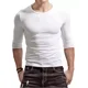 thumbnail image 2 of 2pz Playera Slim Fit Cuello Redondo Manga Larga Super Cómoda, 2 of 5