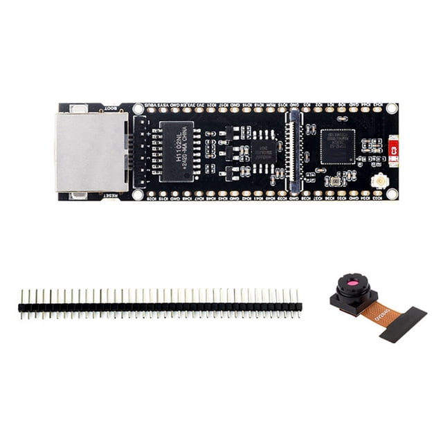 Placa de Desarrollo Ethernet ESP32-S3 con Cámara OV2640 Compatible con Bluetooth POE, Interfaz de Carga de Placa de Doble Núcleo Tipo C