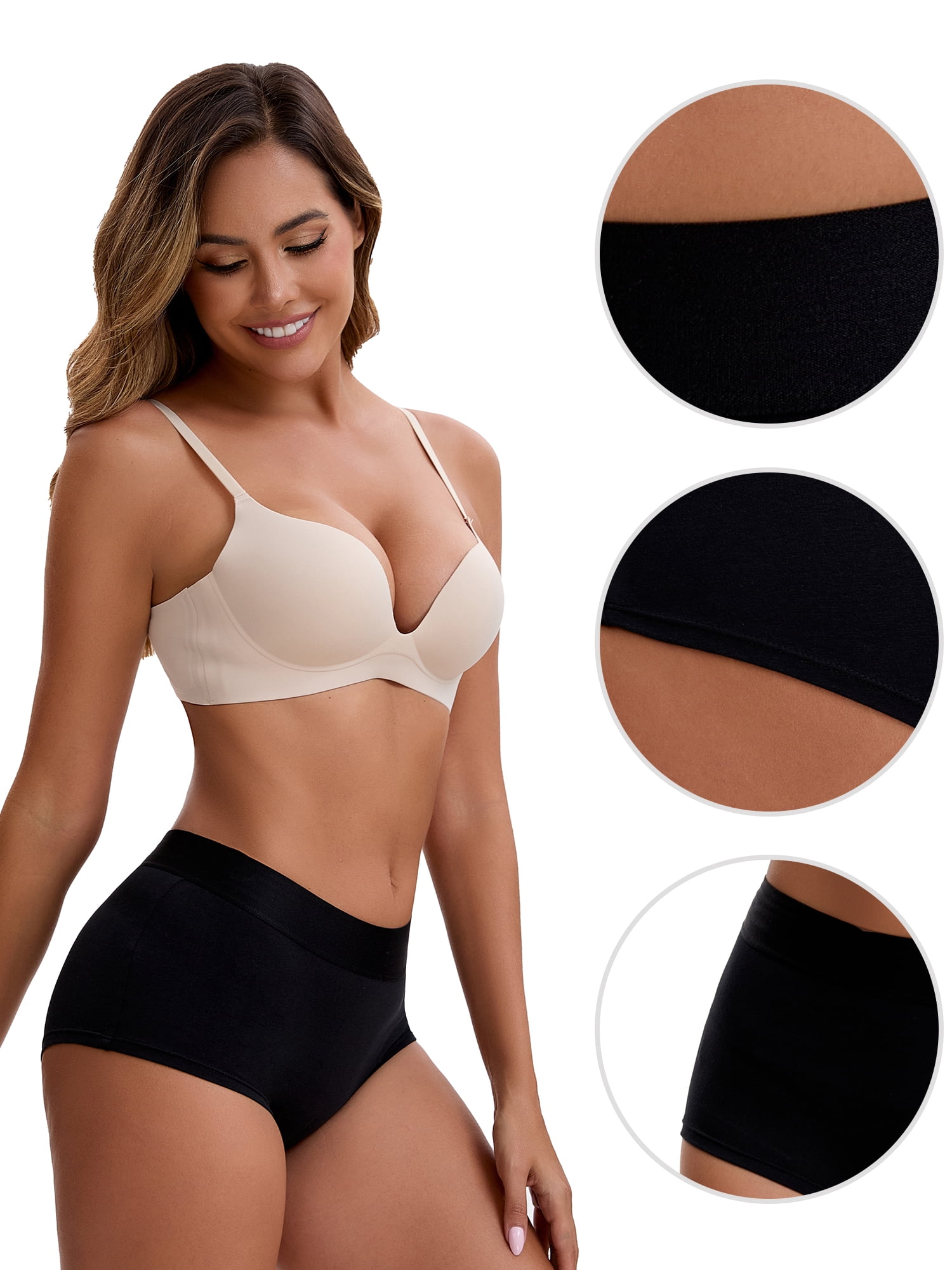 Unique Bargains Women's High Waist Tummy Control Elastic Waistband Boyshorts S Black