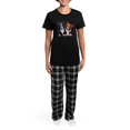thumbnail image 4 of CafePress - Little League Border Collies Pajamas - Women's Short Sleeve Print T-Shirt and Pants Dark Cotton Pajama Set, 4 of 7