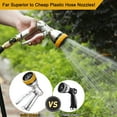 thumbnail image 5 of FANHAO Garden Hose Nozzle Sprayer, Heavy Duty Metal Watering Hose Nozzle with 7 Spray Patterns, 5 of 7