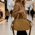 thumbnail image 1 of Weloille Convertible Shoulder Handbag, 1.2 ft Stylish Top Handle Satchel, Waterproof Scratch Resistant Tote Bag, Multi Functional Portable Bag for Work, Shopping, Dating and Outdoor Travel, 1 of 6