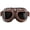 Black, variant on EeaseCA Motorbike Riding Windproof Goggles Dustproof Protective Glasses Copper Plating Anti-Fog Goggles (Grey)