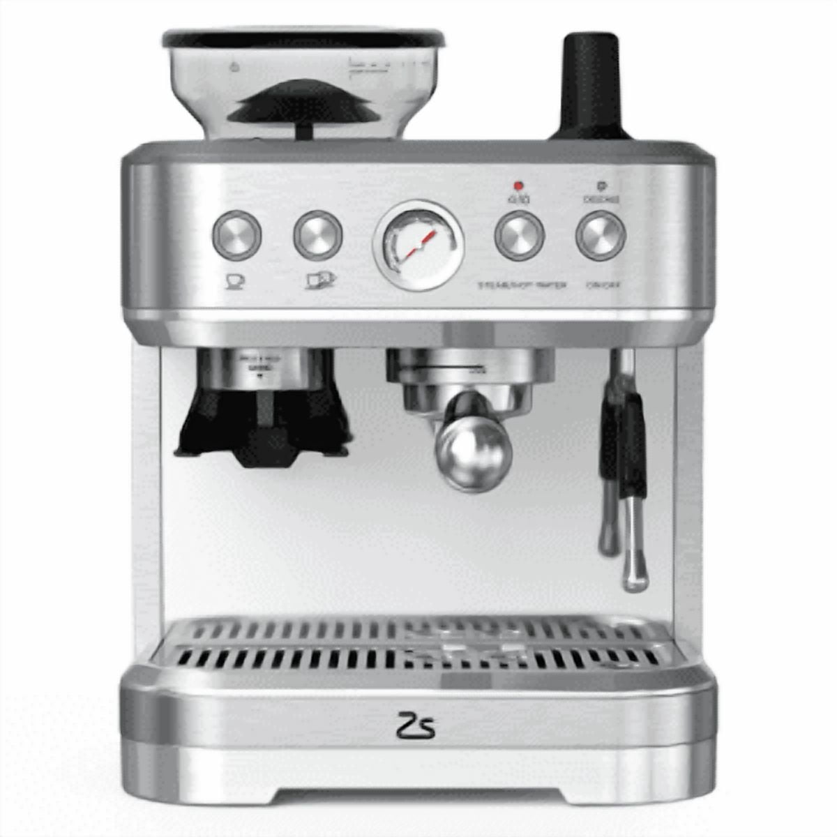 Acekid Espresso Coffee Machine with Milk Frother&nbsp;– 15 Bar Professional Coffee Maker, Built-in Grinder & Italian ULKA Pump, 2.5L Removable Tank for Cappuccino/Latte, Silver