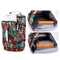 thumbnail image 4 of Mochila de viaje grande con estampado de cubo, bolsa de montañismo, equipaje de mano, mochila de lona, bolsos de hombro XA107C, 4 of 5