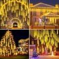 thumbnail image 4 of 288 LED Solar Meteor Shower Lights Outdoor Garden 8 Tube Rain Tree String Light, 4 of 15