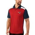 thumbnail image 4 of Men's MSX by Michael Strahan Red/Navy New England Patriots Challenge Color Block Performance Polo, 4 of 4
