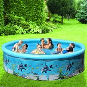LELINTA Inflatable Pool, Children's Swimming Pool Blow Up Pool for Family Kids Backyard Foldable, Outdoor Lawn Water Toys, Inflatable Swimming Pool Kiddie Pools
