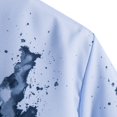 thumbnail image 4 of Camisas De Compresion Camisa de manga corta con solapa y hebilla de bolsillo con impresión digital 3D para hombre (White, 3XL), 4 of 7