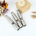 thumbnail image 5 of Salt and Pepper Grinder Stainless Steel Push Button Silver for Cooking Spice Thumb Push Pepper Mill Portable Grinder, 5 of 9