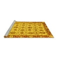 thumbnail image 2 of Ahgly Company Machine Washable Indoor Rectangle Oriental Yellow Traditional Area Rugs, 4' x 6', 2 of 4