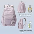 thumbnail image 5 of DAKIMOE Large capacity Backpack Aesthetic Student Schoolbag Middle School Backpack, Purple, 5 of 6