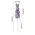 thumbnail image 3 of SouMaox Easter Rabbit Floral Branch Simulated Fleece Bunny Stakes Decorative Spring Flower Picks for Garden Courtyard Home Arrangements, 3 of 9