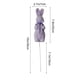 thumbnail image 3 of Simulated Moss Easter Bunny Bow Floral Foam Arranger for Vase Centerpieces 1-Pack, 3 of 6